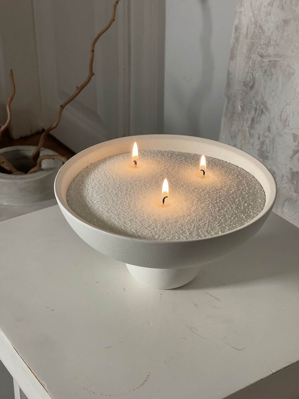 Refillable sand candle wax + 20 Wicks