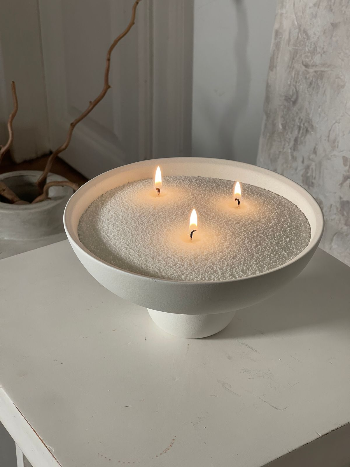 Refillable sand candle wax + 20 Wicks
