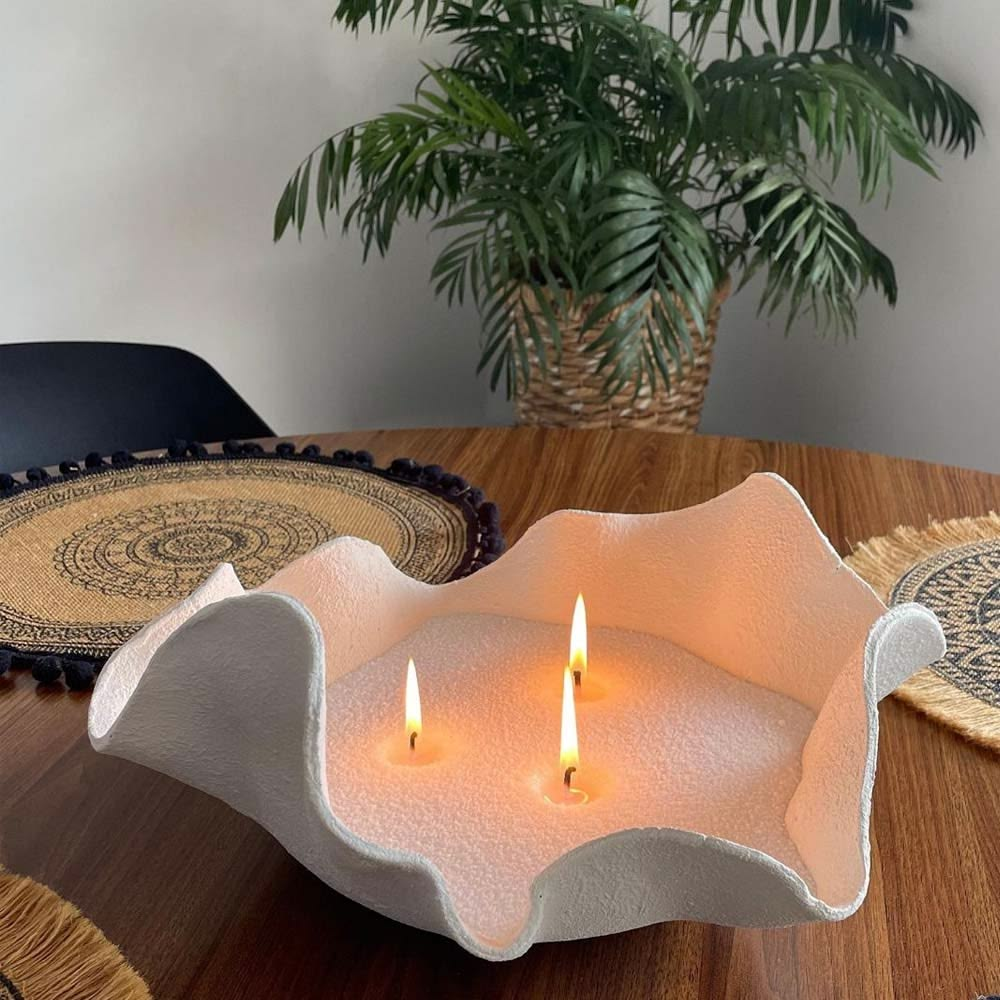 Refillable sand candle wax + 20 Wicks