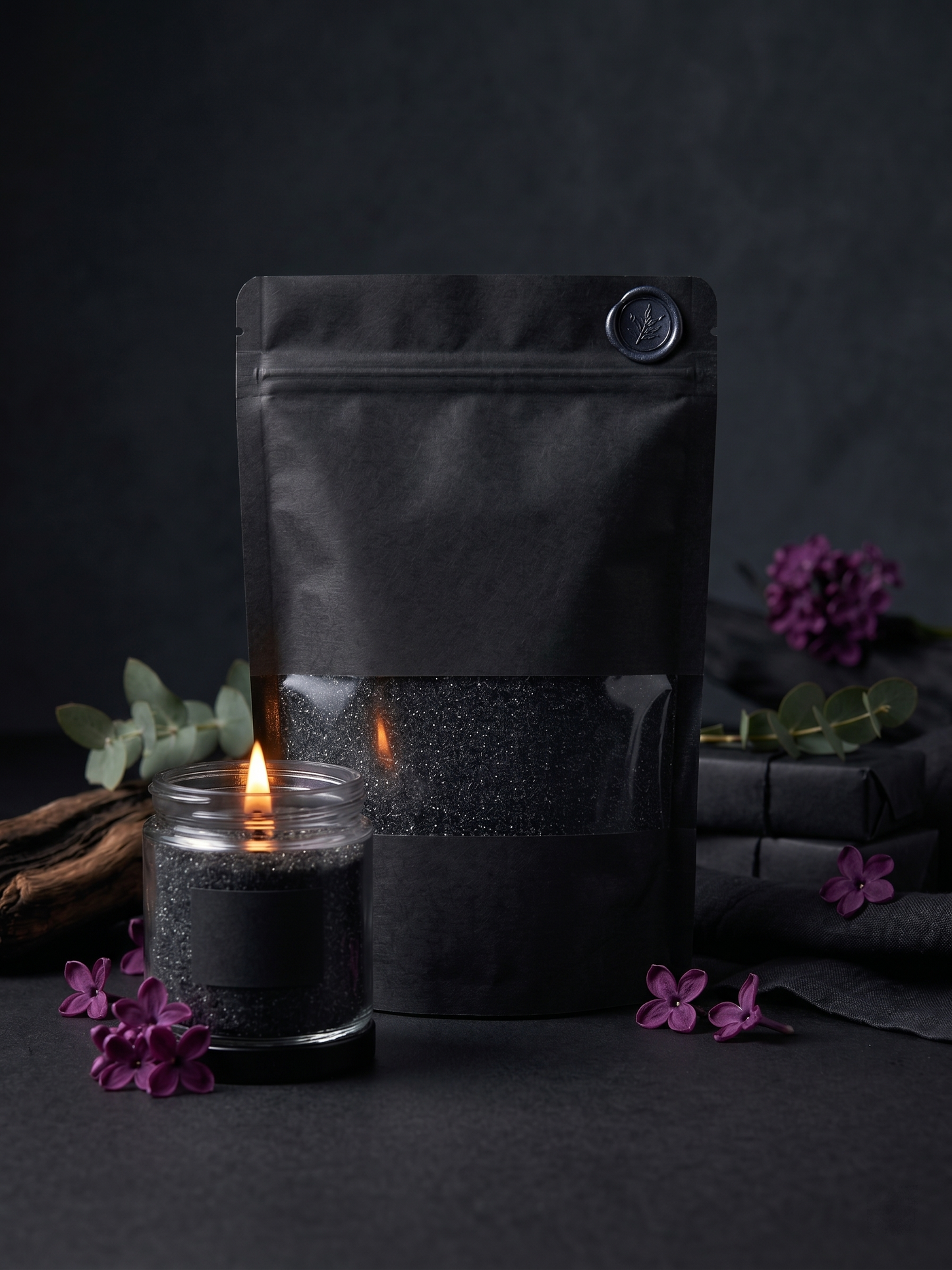 Refillable sand candle wax + 20 Wicks