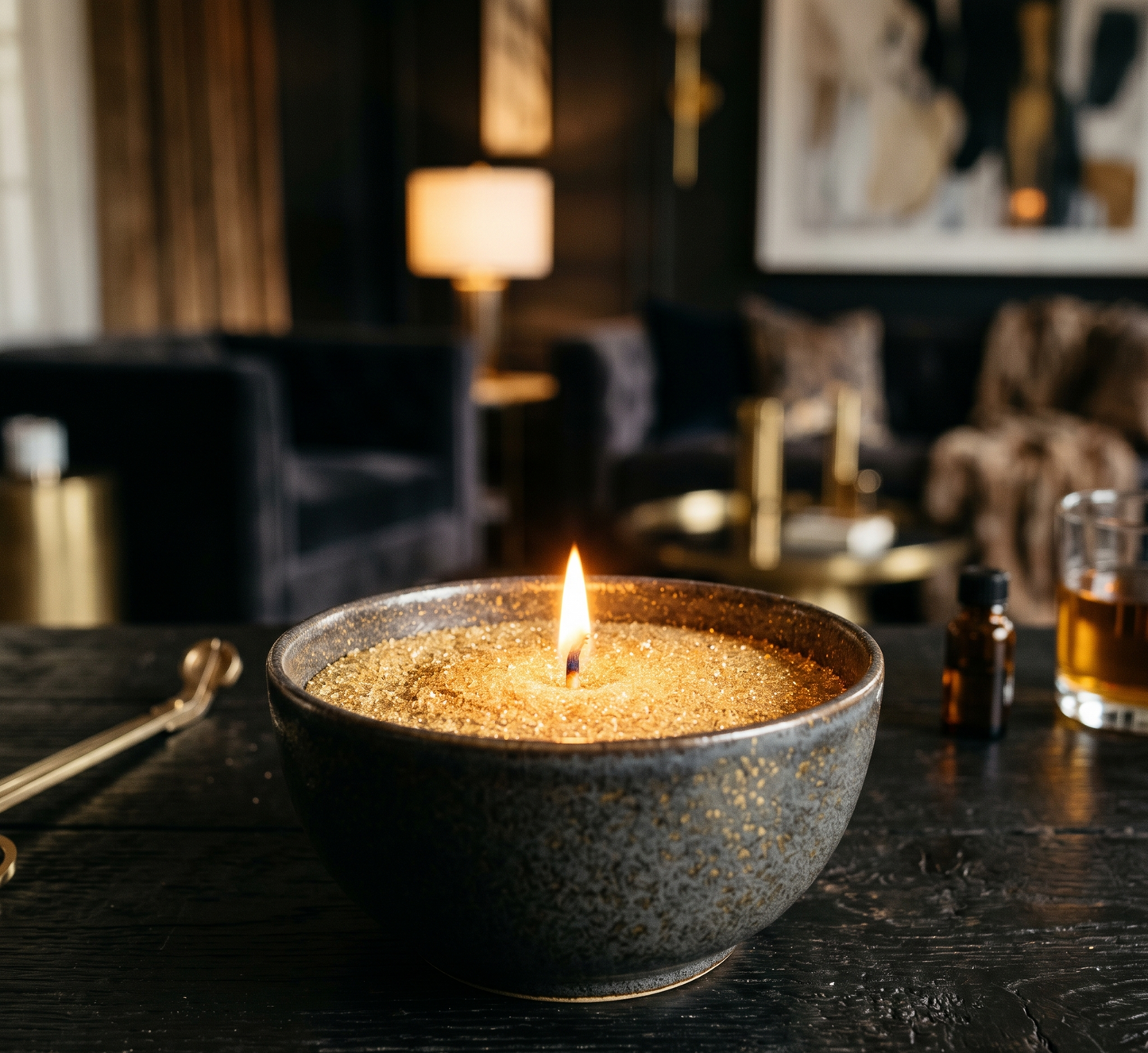 Refillable sand candle wax + 20 Wicks