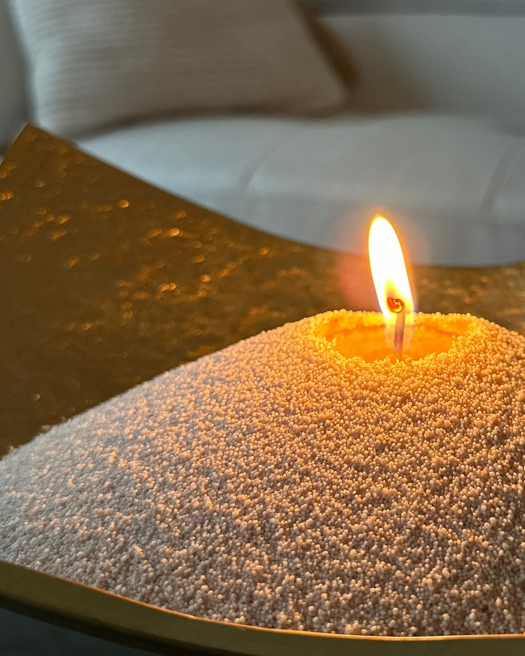 Refillable sand candle wax + 20 Wicks